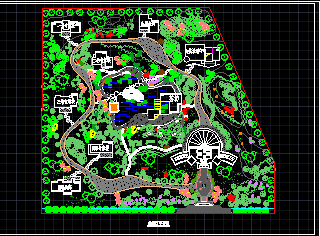 某休闲区园林规划平面图免费下载 - 景观规划设计 - 土木工程网