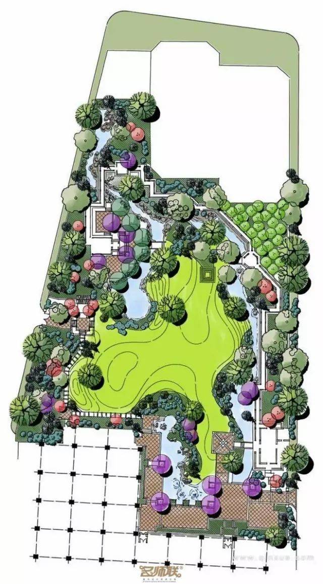 最全的园林庭院景观设计(内附100张平面效果图)